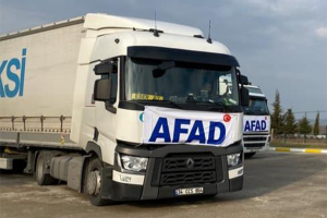 AFAD’ın yardım TIR’ları Ukrayna’ya ulaştı