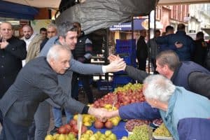 Edirne Keşan’da CHP’li Özcan’a yoğun ilgi