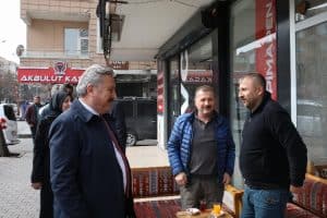 Başkan Palancıoğlu’na Hunat Mahallesi esnafından yoğun ilgi