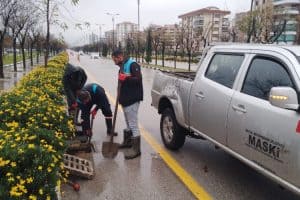 Manisa’da MASKİ’den yağış mesaisine devam