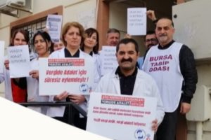 Bursa’da aile hekimleri ‘vergide adalet’ istiyor